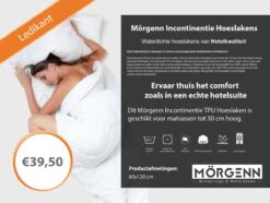 2x Mörgenn Incontinentie Hoeslaken - Matrasbeschermer Voor Kindermatras En Peutermatras - Anti-plas Onderlegger - Waterdicht Hoeslaken - Anti-bacterieel - 60x120 - 2 Stuks -Bekend Babyproducten Winkel 1200x903 5