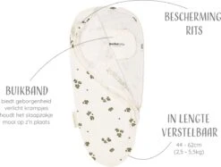 Puckababy Inbakerslaapzak Original Piep 0-3 Maanden - Lucky Clover -Bekend Babyproducten Winkel 1200x907 6