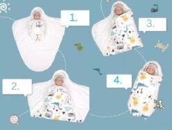 Trivena - Inbakerslaapzak - Baby Slaapzak -100% Katoen - 2-6 Maanden - Nieuw -Bekend Babyproducten Winkel 1200x907 7