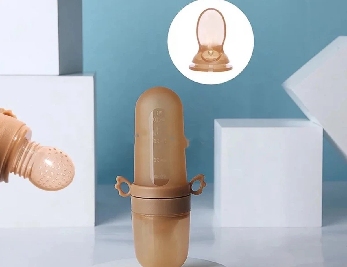 BIBI Siliconen Baby Voeding Lepels - 2 Verschillende Opzetstukken 3 BIBI Siliconen Baby Voeding Lepels - 2 Verschillende Opzetstukken