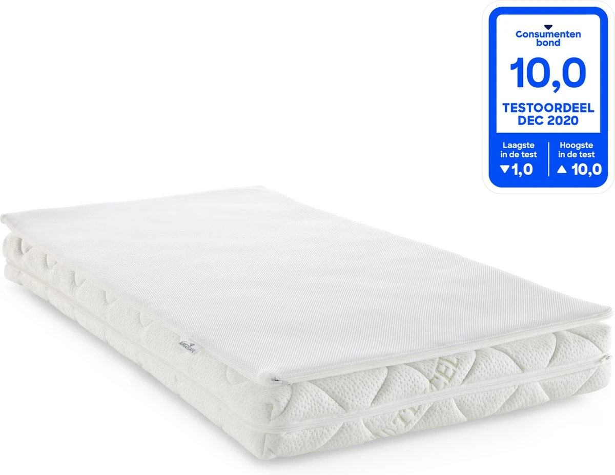 ABZ Baby Matras Combi Witte Panter Met Airgosafe Topper - 70x140 Cm 4 ABZ Baby Matras Combi Witte Panter Met Airgosafe Topper - 70x140 Cm - Afbeelding 2