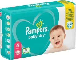 Pampers® Pampers Baby-Dry Maat 4, 46 Luiers, Tot 12 Uur Bescherming, 9-14kg -Bekend Babyproducten Winkel 1200x937 2