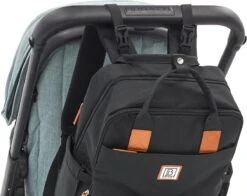 Brisby Slijtvaste Luiertas – Verzorgingstas – Met Buggymontage - Zwart -Bekend Babyproducten Winkel 1200x953