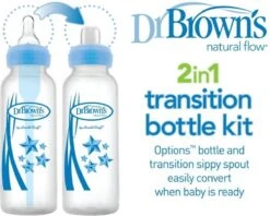 Dr. Brown's Sippy Spout Standaardfles - Transition Bottle - 2 Stuks -Bekend Babyproducten Winkel 1200x961