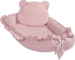 Babynestje - LUXE - Babynest SET Met Kussen - Roze