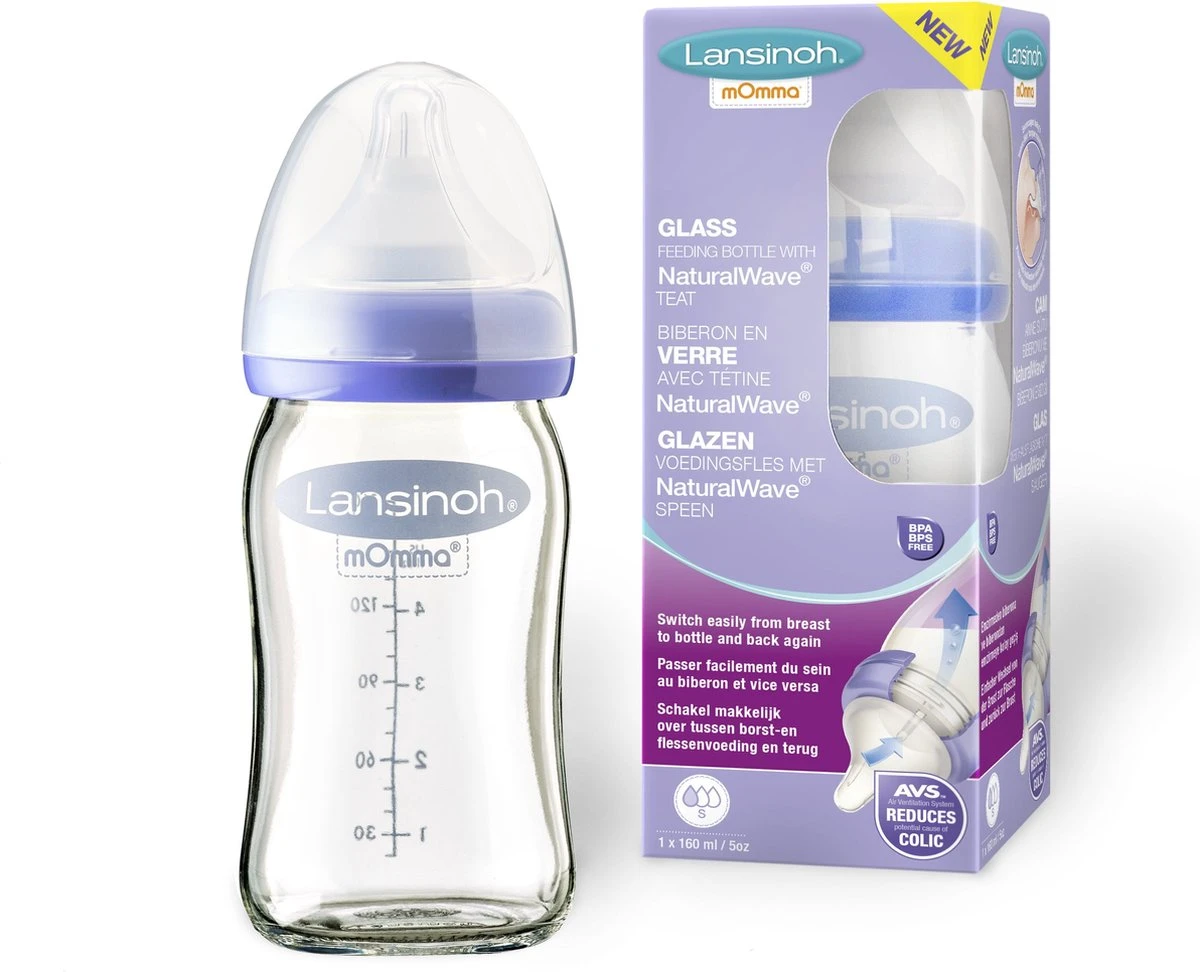 Lansinoh 160 Ml Glazen Fles 77140 3 Lansinoh 160 Ml Glazen Fles 77140