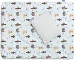 Sensillo Baby Dekbed En Kussen - Cadeau Set - Katoen - Blauw -Bekend Babyproducten Winkel 1200x973 5