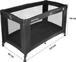 Deryan Believer Campingbedje - 120x60cm - Zwart 16 Deryan Believer Campingbedje - 120x60cm - Zwart -Bekend Babyproducten Winkel 1200x979 3