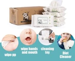 ECOBOOM Bamboo Eco Billendoekjes 9 Pakken (540stks) - 99,5 % Water - Bambo Luierdoekjes - Eco Huiddoekjes - 100 % Afbreekbaar - Bamboe Gezichtdoekjes -Bekend Babyproducten Winkel 1200x980 6