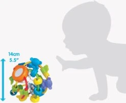 Playgro Speel En Leerbal - Grijp- En Bijtspeelgoed - Klikklak Geluiden - Spiegeltje - Kralen - Cilinder Met Rattelende Ballen -Bekend Babyproducten Winkel 1200x983