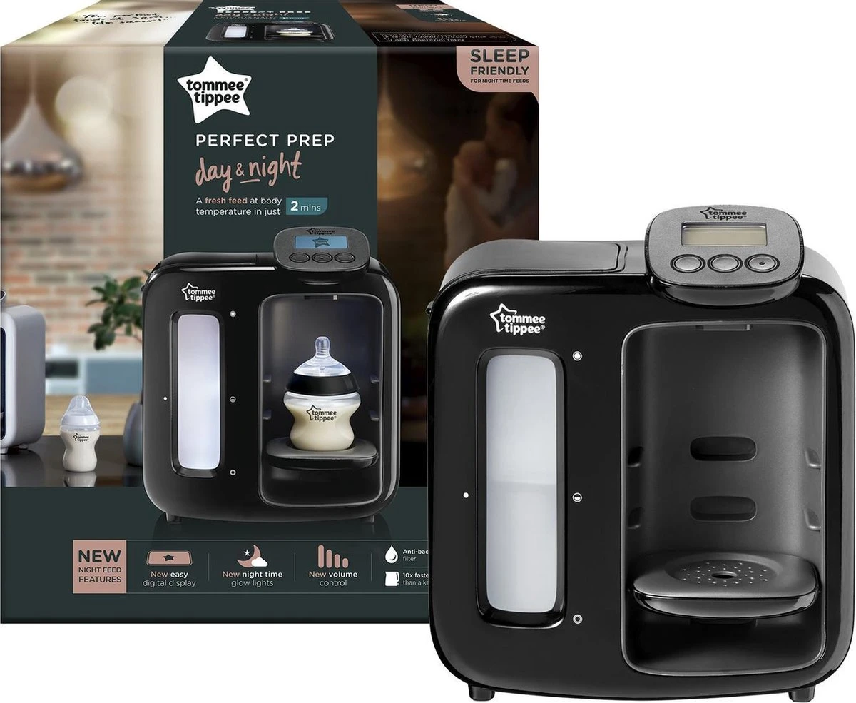 Tommee Tippee Perfect Prep Day & Night - Automtische Flessenbereider - Digitaal Display - Instelbaar Volume - Zwarta 4 Tommee Tippee Perfect Prep Day & Night - Automtische Flessenbereider - Digitaal Display - Instelbaar Volume - Zwarta - Afbeelding 2