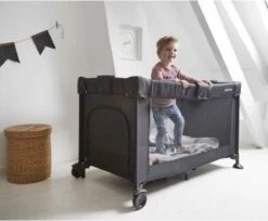 Koelstra Travelsleeper Campingbedje - Met Verhoger - Zwart -Bekend Babyproducten Winkel 1200x990 2