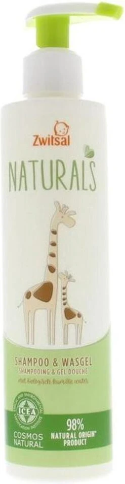 Zwitsal Naturals Shampoo&Wasgel 250ml -Bekend Babyproducten Winkel 311x1200 2