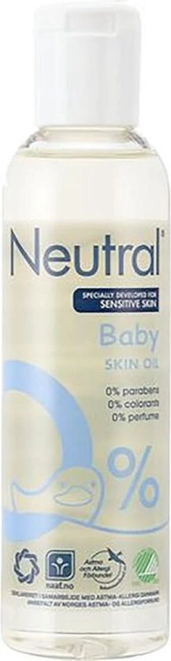 Neutral Baby Parfumvrij Huidolie Voor De Gevoelige Babyhuid 150 Ml -Bekend Babyproducten Winkel 312x1200