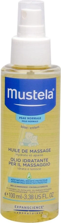 Mustela - Normal Skin Massage Oil Spray - -Bekend Babyproducten Winkel 332x1200