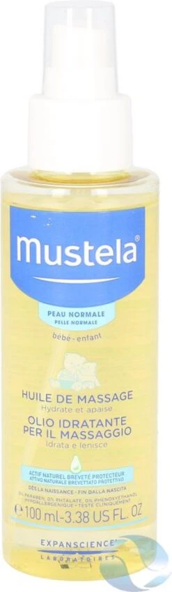 Mustela - Normal Skin Massage Oil Spray - -Bekend Babyproducten Winkel 349x1200