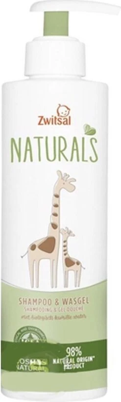 Zwitsal Naturals Shampoo&Wasgel 250ml -Bekend Babyproducten Winkel 362x1200