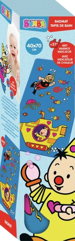 Bumba Badmat - Met Warmte Indicator - Antislip Met Zuignappen -Bekend Babyproducten Winkel 374x1200 1