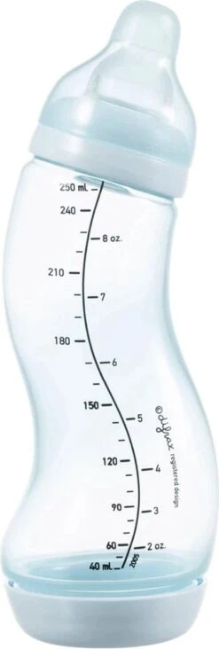 Difrax Anti-Colic S-Babyfles Natural - 250 Ml - Blossom/Roze -Bekend Babyproducten Winkel 405x1200