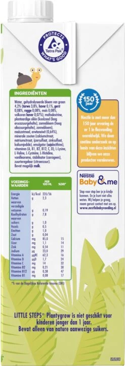 Nestlé LITTLE STEPS® Plantygrow Plantaardige Drink 1-3+jaar -Bekend Babyproducten Winkel 412x1200
