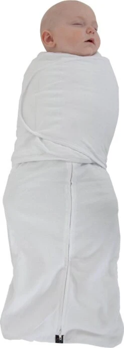 Mum2Mum Dream Swaddle - Inbakerdoek Groot - Wit -Bekend Babyproducten Winkel 428x1200