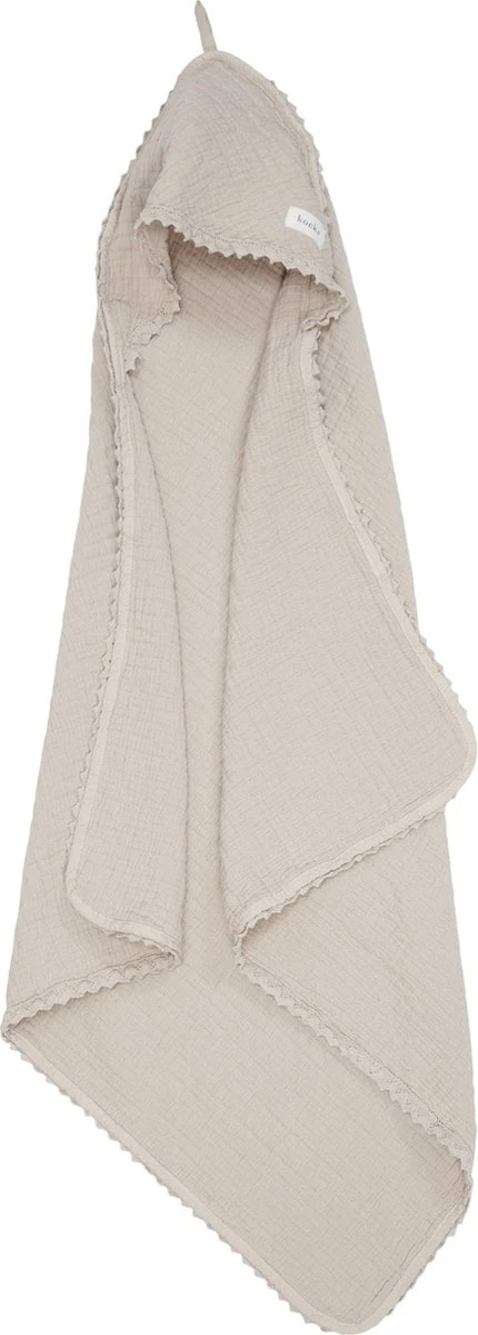 Koeka Baby Omslagdoek Elba - Katoen - Taupe 4 Koeka Baby Omslagdoek Elba - Katoen - Taupe - Afbeelding 2