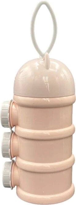Melkpoedertoren Melkpoeder Toren - Roze - Flesvoedingsaccessoires - Babyvoeding Bewaarbakjes - Doseerdoosjes - Kraam Cadeau - BPA Vrij -Bekend Babyproducten Winkel 446x1200