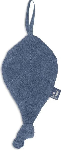 Jollein Speendoekje Badstof Leaf - Jeans Blue -Bekend Babyproducten Winkel 489x1200