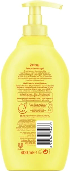 Zwitsal Wasgel 400ml OP 4x -Bekend Babyproducten Winkel 494x1200 2
