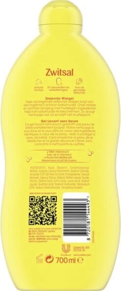 Zwitsal - Zeepvrije Wasgel - 6 X 700ml - Voordeelverpakking -Bekend Babyproducten Winkel 500x1200 6