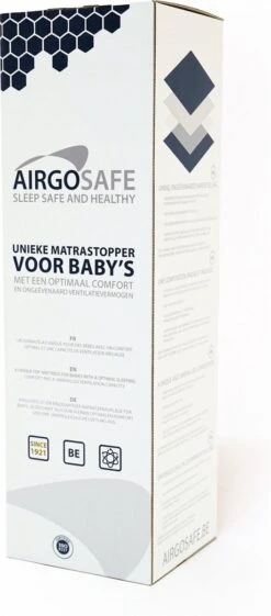 ABZ Airgosafe Topper - 60x120x3 Cm - Wit -Bekend Babyproducten Winkel 528x1200 3