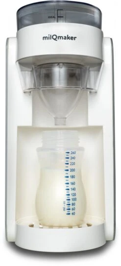 MilQmaker Flesvoeding Apparaat - Baby Milk Maker - Flessenwarmer/Fles Verwarmer - Baby Fles Maker - Baby Senseo - Baby Melk Machine - TÜV Gecertificeerd - Milkmaker -Bekend Babyproducten Winkel 546x1200