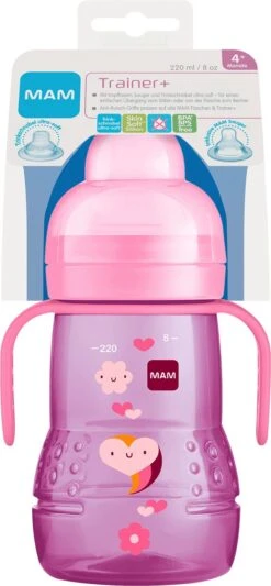 MAM Trainer+ | MAM Drinkbeker | MAM Drinkfles | Roze | 220ML 8 MAM Trainer+ | MAM Drinkbeker | MAM Drinkfles | Roze | 220ML -Bekend Babyproducten Winkel 556x1200 1