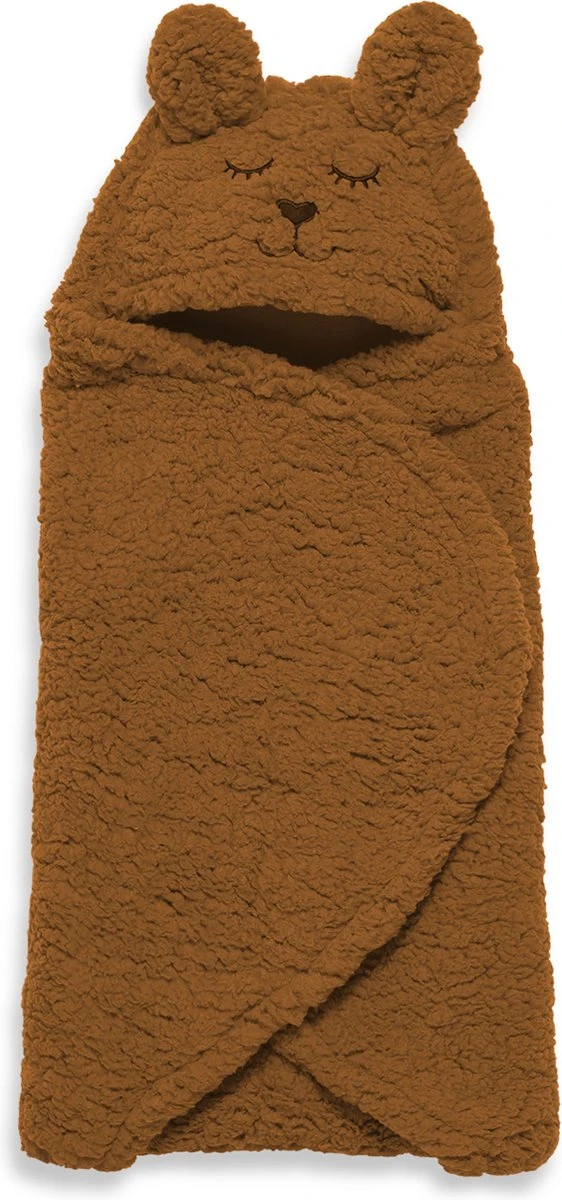 Jollein Wikkeldeken Bunny 100x105cm - Caramel 13 Jollein Wikkeldeken Bunny 100x105cm - Caramel - Afbeelding 11