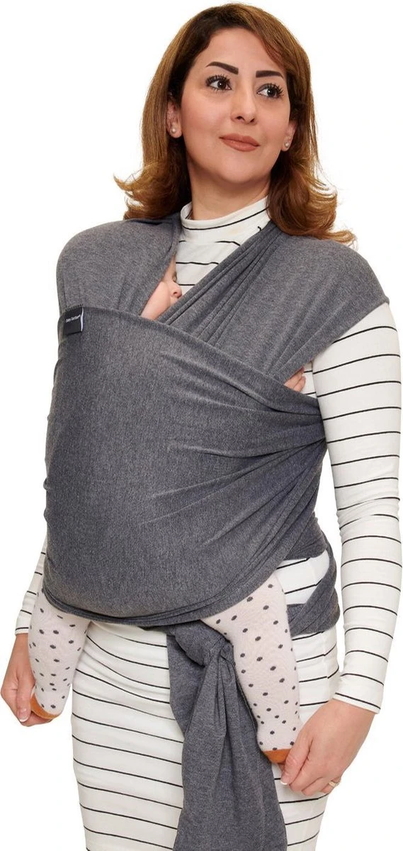 Baby Garden Draagdoek Grijs - Ergonomisch - Original - Inclusief Slabbetje 4 Baby Garden Draagdoek Grijs - Ergonomisch - Original - Inclusief Slabbetje - Afbeelding 2