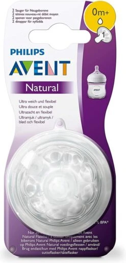 Philips Avent SCF041/27 Natural Speen - 0m+ - 2stuks -Bekend Babyproducten Winkel 578x1200