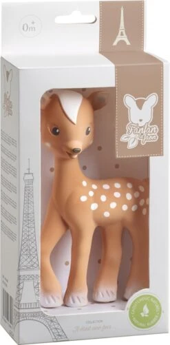 Sophie De Giraf- Bijtspeelgoed - FanFan Het Hertje - 100% Natuurlijk Rubber -Bekend Babyproducten Winkel 592x1200