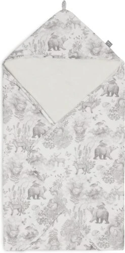 Jollein Badcape 75x75cm Pimpelmees - Forest Animals -Bekend Babyproducten Winkel 592x1200 4