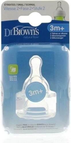 Dr. Brown's Fles Speen Standaard - Fase 2 - 2 Stuks 19 Dr. Brown's Fles Speen Standaard - Fase 2 - 2 Stuks -Bekend Babyproducten Winkel 596x1200