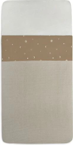 Jollein Baby Laken Ledikant 120x150cm Stargaze - Biscuit