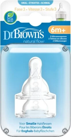 Dr. Brown's Fles Speen Standaard - Fase 3 - 2 Stuks 10 Dr. Brown's Fles Speen Standaard - Fase 3 - 2 Stuks -Bekend Babyproducten Winkel 620x1200