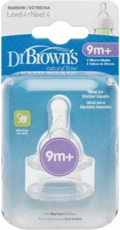 Dr. Brown's Fles Speen Standaard - Fase 4 - 2 Stuks -Bekend Babyproducten Winkel 625x1200 2