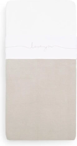 Jollein Baby Laken Wieg 75x100cm Love You - Nougat -Bekend Babyproducten Winkel 630x1200 4
