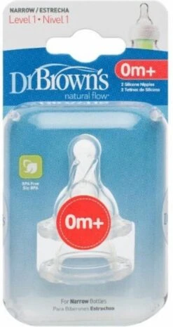 Dr. Brown's Flesspeen - Fase 1 - Standaard - 2 Stuks -Bekend Babyproducten Winkel 638x1200