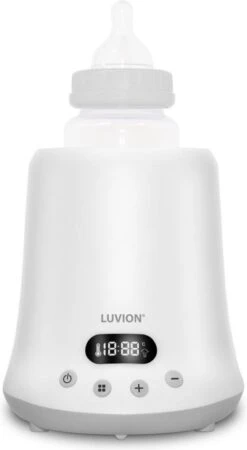 Luvion Eco Fast Deluxe 4 In 1 Flessenwarmer - Verwarmt Zeer Snel - Steriliseren Met Stoomkap - Warmhouden En Ontdooien -Bekend Babyproducten Winkel 659x1200