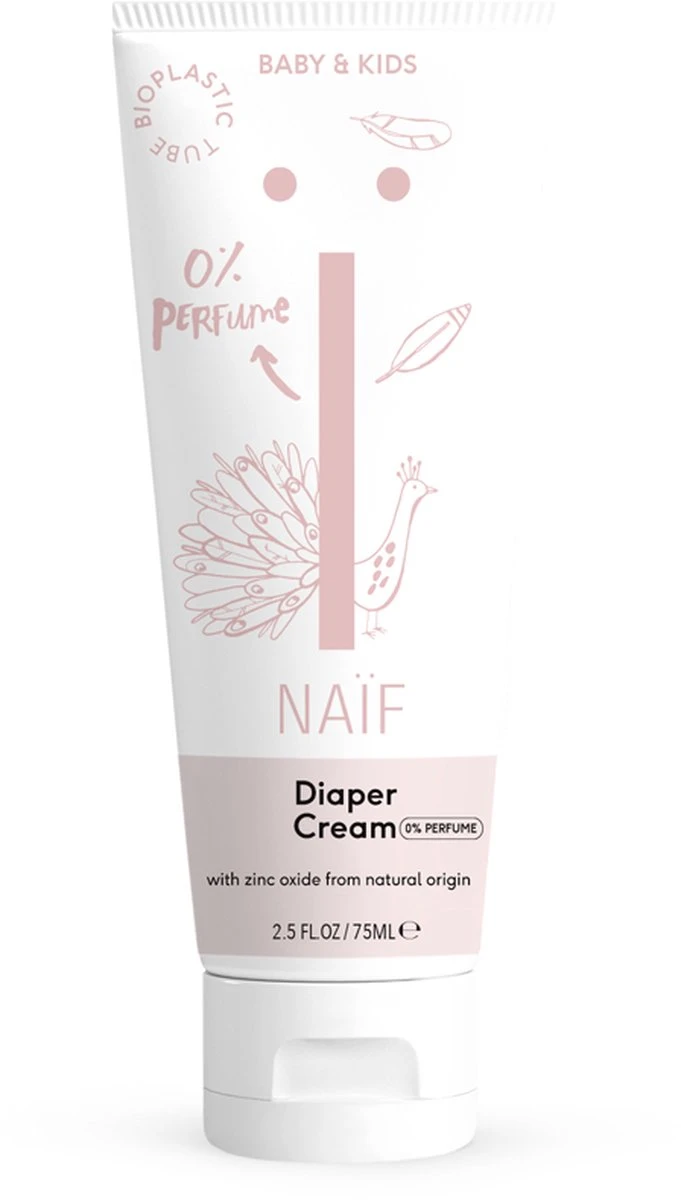 Naïf Billencrème Voor De Gevoelige Huid Met Zink - Parfumvrij - Baby & Kids - 75ml - Met Natuurlijke Ingrediënten 3 Naïf Billencrème Voor De Gevoelige Huid Met Zink - Parfumvrij - Baby & Kids - 75ml - Met Natuurlijke Ingrediënten