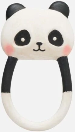 Lanco Rubberen Bijtring - Kori De Panda - Zwart - Wit -Bekend Babyproducten Winkel 681x1200