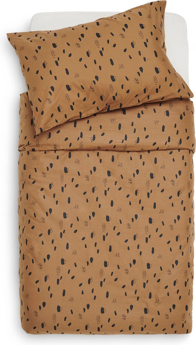 Jollein Baby Dekbedovertrek Met Sloop Spot 100x135/140cm - Caramel 4 Jollein Baby Dekbedovertrek Met Sloop Spot 100x135/140cm - Caramel - Afbeelding 2