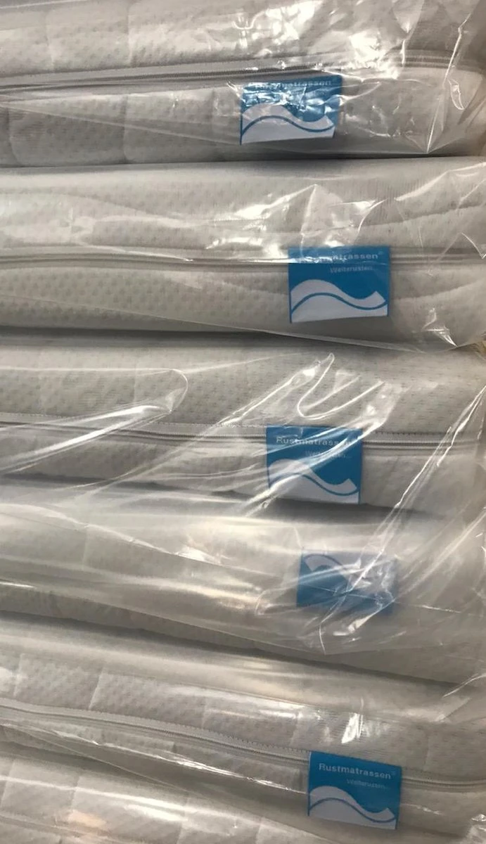 Ledikant Matras 60x120 X14cm Koudschuim Hybrid Matras Met Anti-allergische Wasbare Hoes / Tijk Met Rits 8 Ledikant Matras 60x120 X14cm Koudschuim Hybrid Matras Met Anti-allergische Wasbare Hoes / Tijk Met Rits - Afbeelding 6