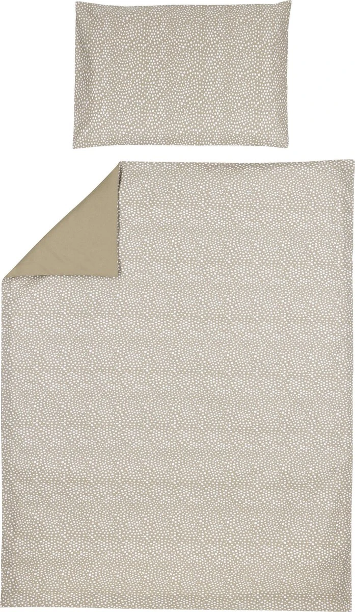 Meyco - Dekbedovertrek Ledikant - Cheetah/Uni - Taupe - 100x135cm 3 Meyco - Dekbedovertrek Ledikant - Cheetah/Uni - Taupe - 100x135cm